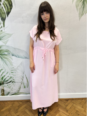 Sukienka maxi comfort – Pink